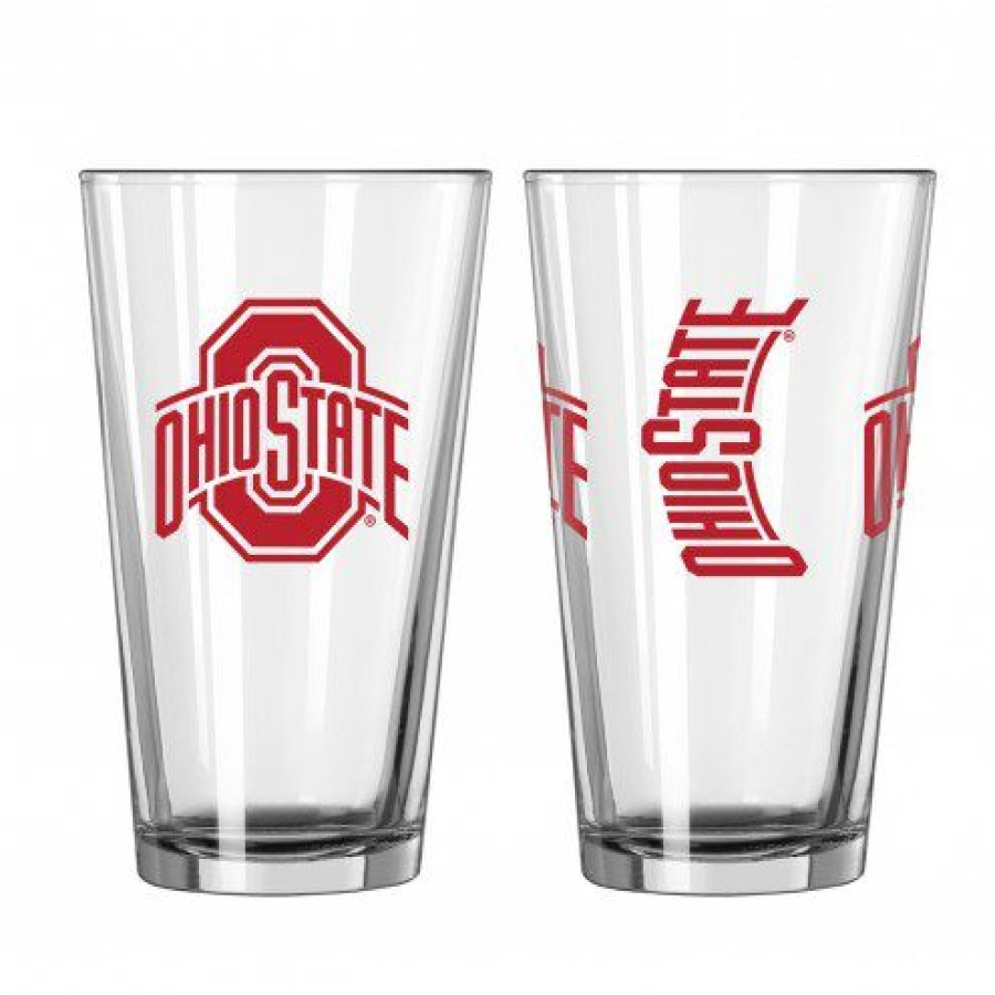 Kitchen & Bar Accessories * | Discount Ohio State Buckeyes 16 Oz. Gameday Pint Glass