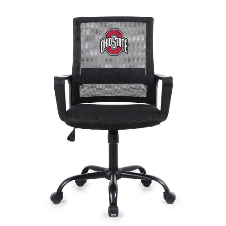 Home & Office Decor * | Discount Ohio State Buckeyes Mesh Back Office Chair