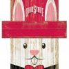 Home & Office Decor * | Discount Ohio State Buckeyes 6 X 5 Easter Bunny Head