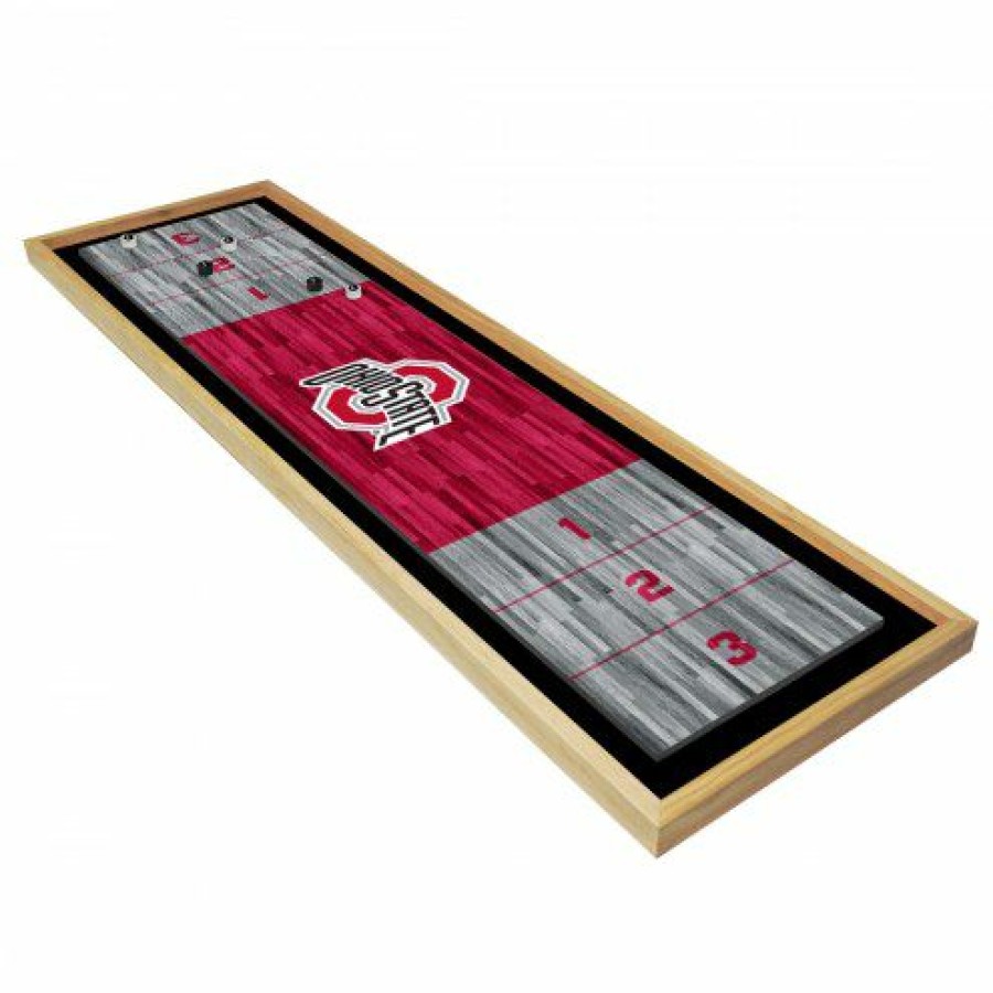 Game Room & Fan Cave * | Discount Ohio State Buckeyes Table Top Shuffleboard