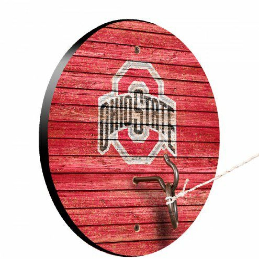 Game Room & Fan Cave * | Discount Ohio State Buckeyes Weathered Design Hook & Ring Game