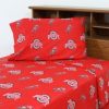 Bed & Bath * | Discount Ohio State Buckeyes Dark Bed Sheets