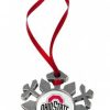 Home & Office Decor * | Discount Ohio State Buckeyes Snow Flake Ornament