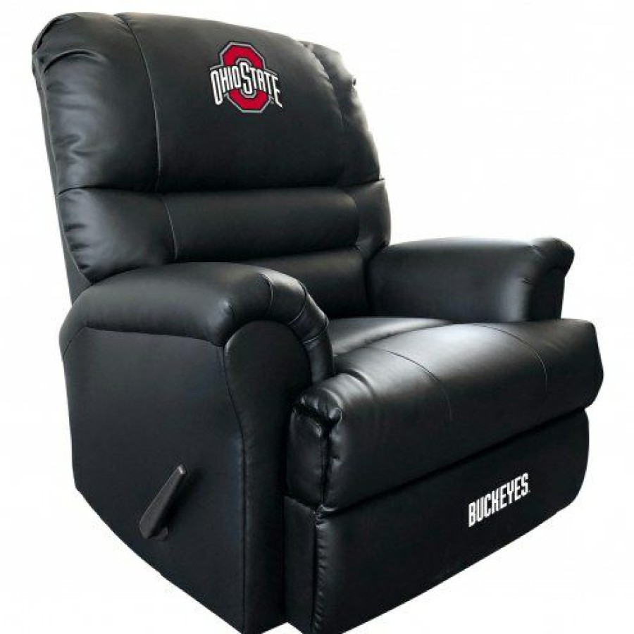 Game Room & Fan Cave * | Discount Ohio State Buckeyes Leather Sports Recliner