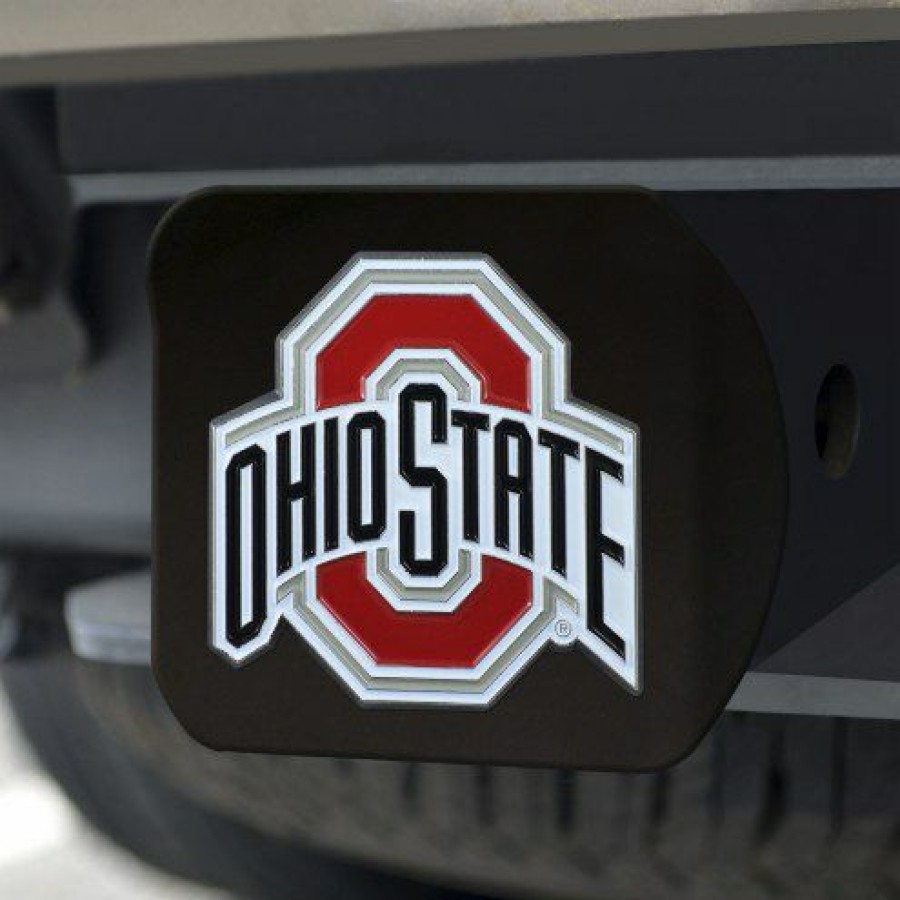 Car Accessories * | Discount Ohio State Buckeyes Black Color Hitch Cover