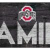 Home & Office Decor * | Discount Ohio State Buckeyes 6 X 12 Family Sign