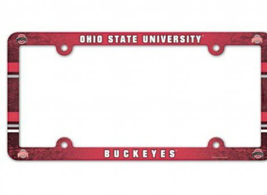 Car Accessories * | Discount Ohio State Buckeyes License Plate Frame