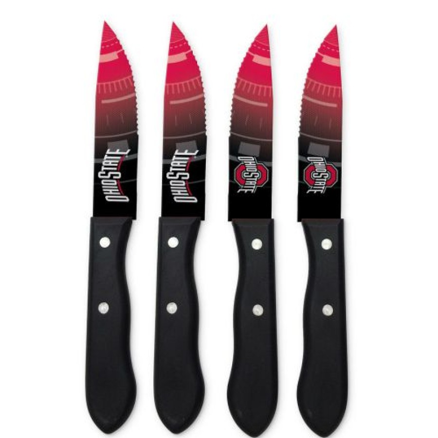 Kitchen & Bar Accessories * | Discount Ohio State Buckeyes Steak Knives