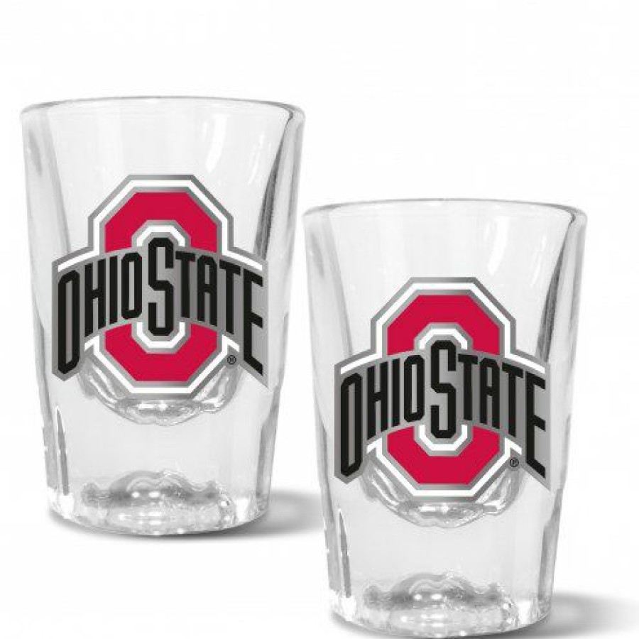 Kitchen & Bar Accessories * | Discount Ohio State Buckeyes 2 Oz. Prism Shot Glass Set