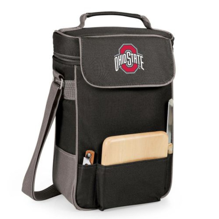 Kitchen & Bar Accessories * | Discount Ohio State Buckeyes Black Duet Insulated Wine Bag