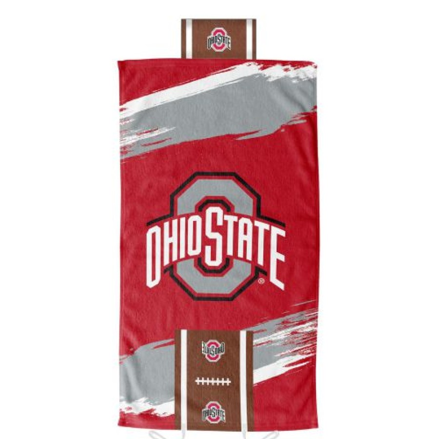 Bed & Bath * | Discount Ohio State Buckeyes Cycle Comfort Towel With Foam Pillow