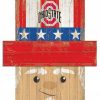 Home & Office Decor * | Discount Ohio State Buckeyes 6 X 5 Patriotic Head