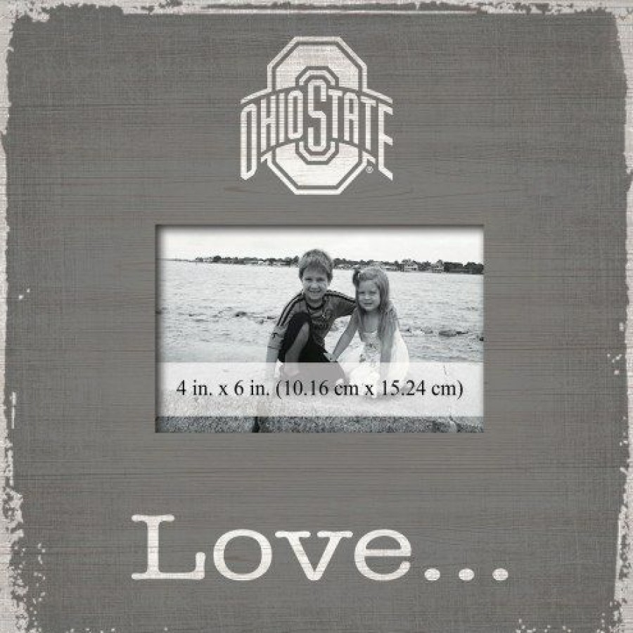 Home & Office Decor * | Discount Ohio State Buckeyes Love Picture Frame