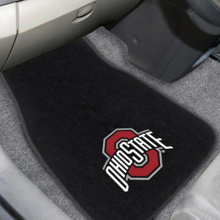 Car Accessories * | Discount Ohio State Buckeyes Embroidered Car Mats