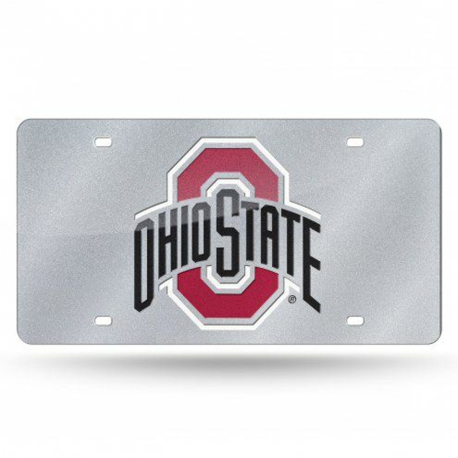 Car Accessories * | Discount Ohio State Buckeyes Bling License Plate