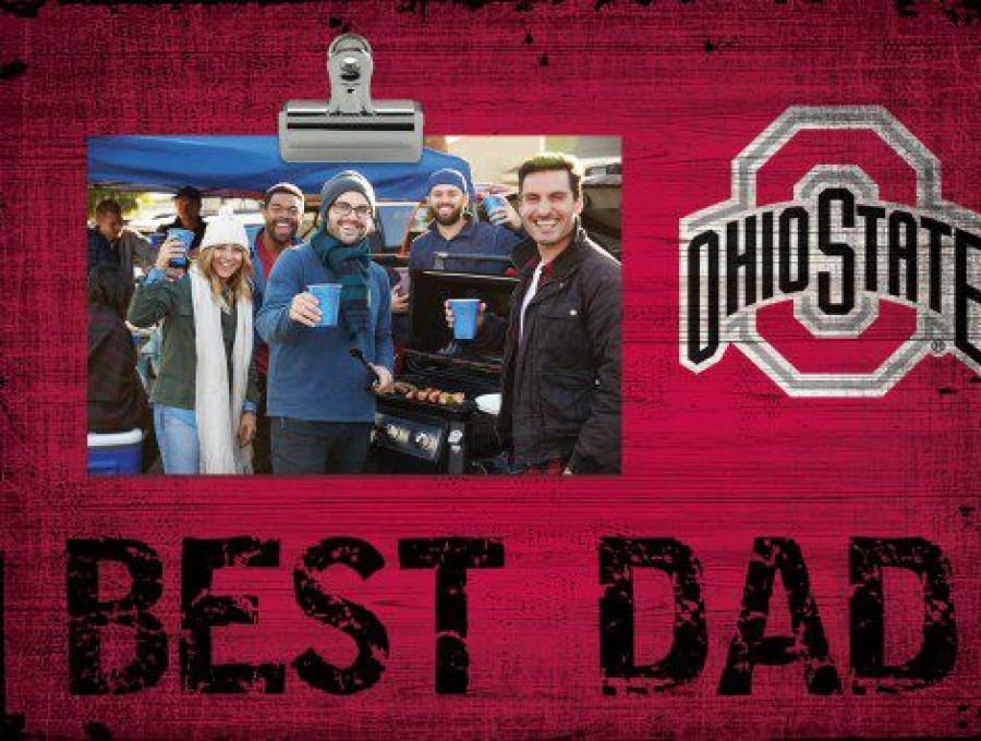 Home & Office Decor * | Discount Ohio State Buckeyes Best Dad Clip Frame