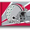 Tailgating & Stadium Gear * | Discount Ohio State Buckeyes Premium Helmet 3 X 5 Flag