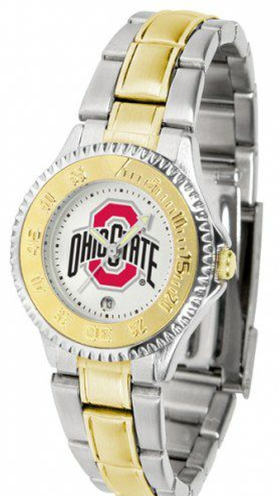 Watches & Jewelry * | Discount Ohio State Buckeyes Competitor Two-Tone Women'S Watch