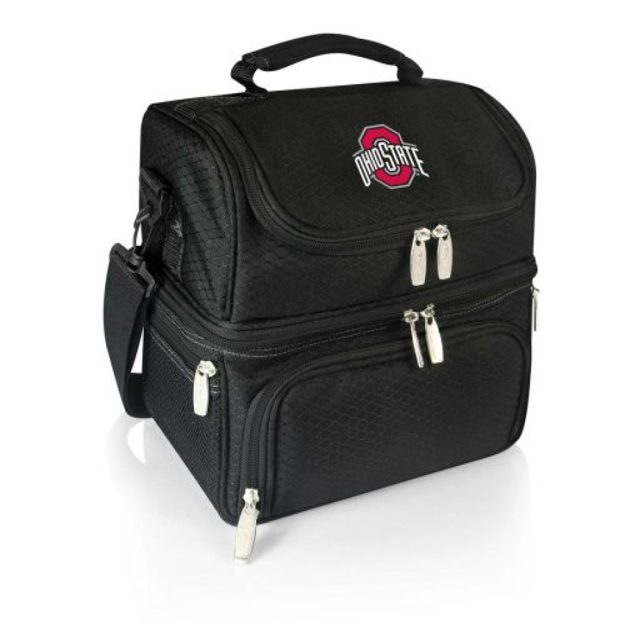 Kitchen & Bar Accessories * | Discount Ohio State Buckeyes Black Pranzo Insulated Lunch Box