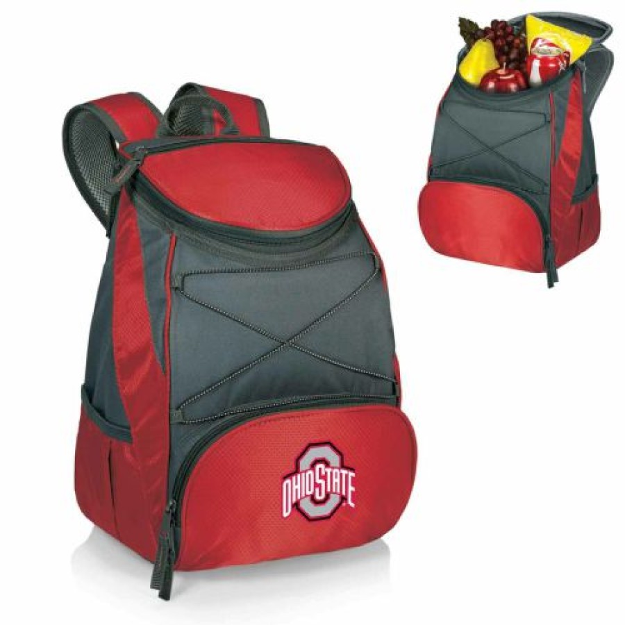 Tailgating & Stadium Gear * | Discount Ohio State Buckeyes Red Ptx Backpack Cooler