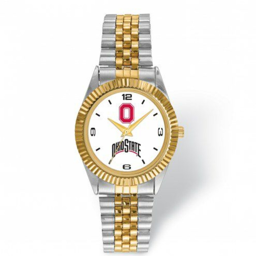 Watches & Jewelry * | Discount Ohio State Buckeyes Pro Two-Tone Gents Watch