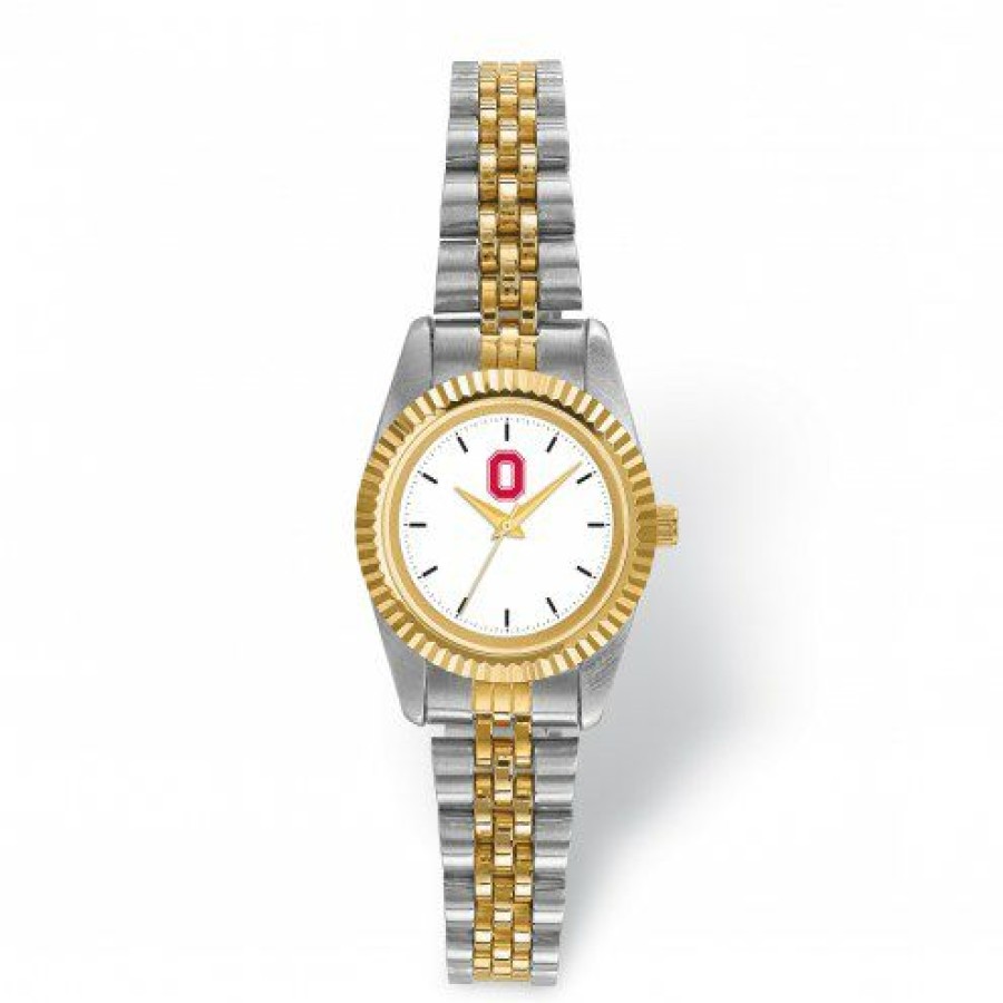 Watches & Jewelry * | Discount Ohio State Buckeyes Pro Two-Tone Ladies Watch