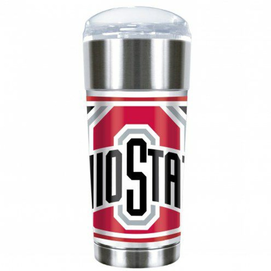 Kitchen & Bar Accessories * | Discount Ohio State Buckeyes 24 Oz. Eagle Travel Tumbler