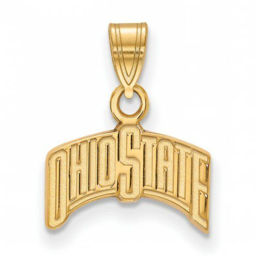 Watches & Jewelry * | Discount Ohio State Buckeyes 10K Yellow Gold Small Pendant