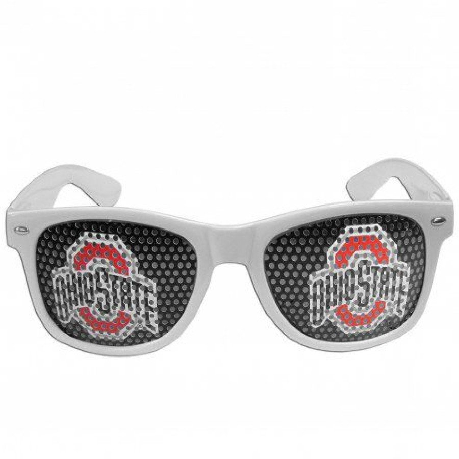 Accessories * | Discount Ohio State Buckeyes White Game Day Shades