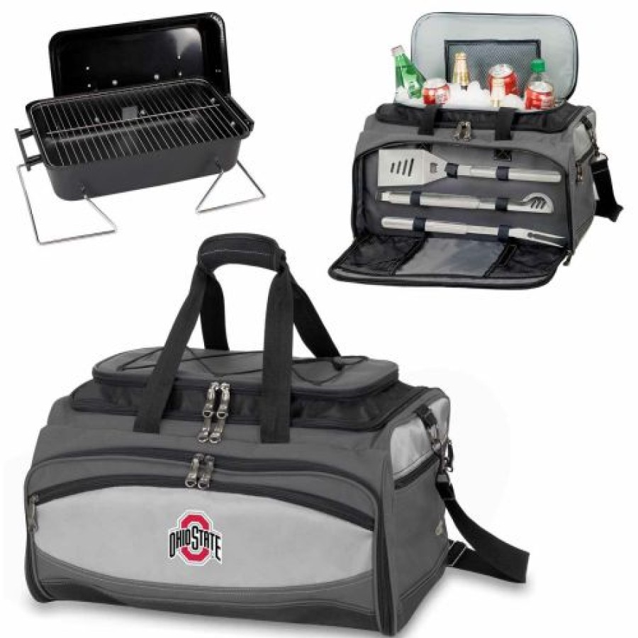 Tailgating & Stadium Gear * | Discount Ohio State Buckeyes Ncaa Buccaneer Grill, Cooler And Bbq Set