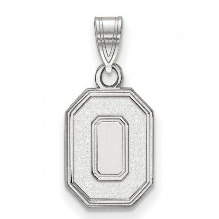 Watches & Jewelry * | Discount Ohio State Buckeyes Sterling Silver Small Pendant