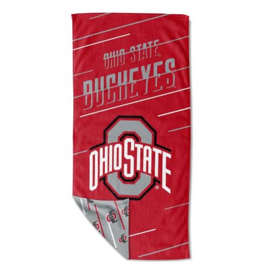 Bed & Bath * | Discount Ohio State Buckeyes Splitter Beach Towel