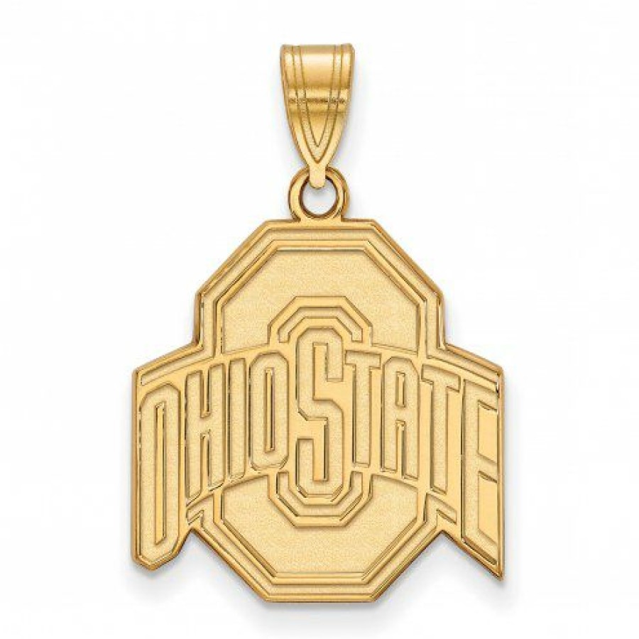 Watches & Jewelry * | Discount Ohio State Buckeyes 14K Yellow Gold Large Pendant