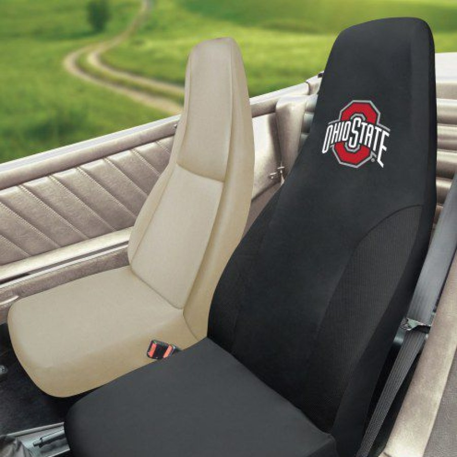 Car Accessories * | Discount Ohio State Buckeyes Embroidered Car Seat Cover