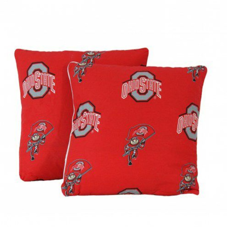 Home & Office Decor * | Discount Ohio State Buckeyes Decorative Pillow Set