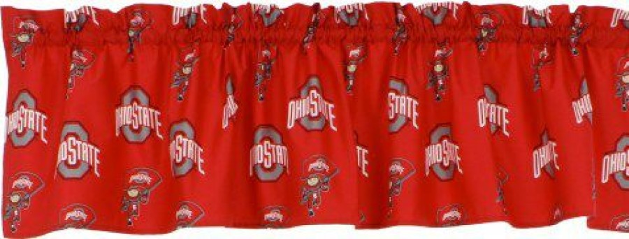 Bed & Bath * | Discount Ohio State Buckeyes Window Valance