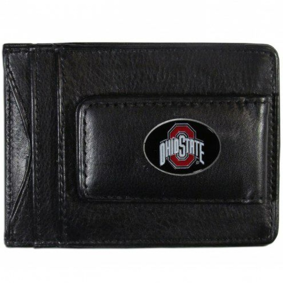 Accessories * | Discount Ohio State Buckeyes Leather Cash & Cardholder