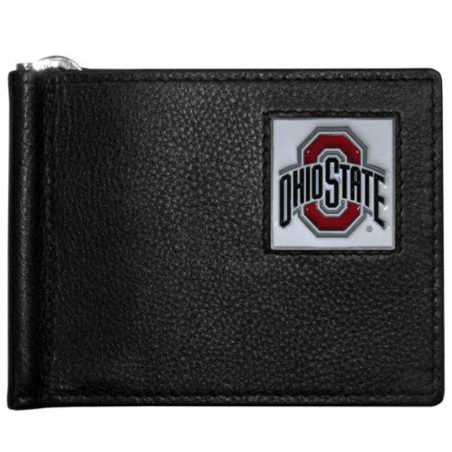 Accessories * | Discount Ohio State Buckeyes Leather Bill Clip Wallet