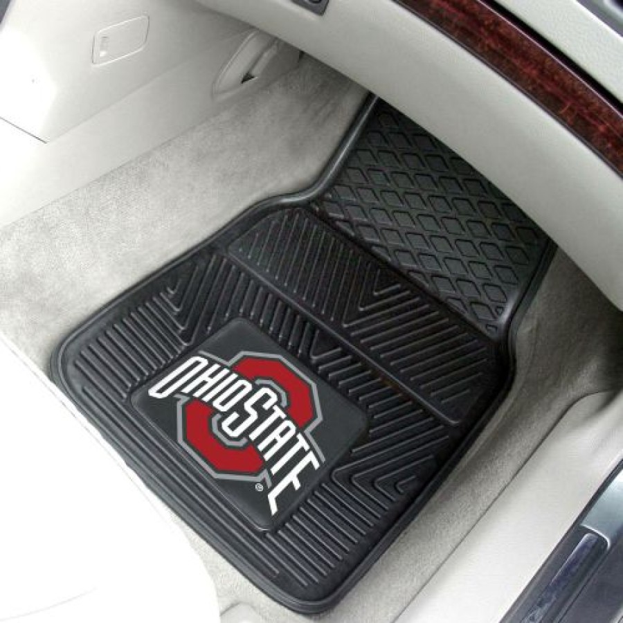 Car Accessories * | Discount Ohio State Buckeyes Vinyl 2-Piece Car Floor Mats