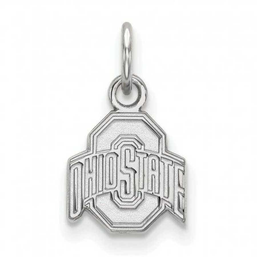 Watches & Jewelry * | Discount Ohio State Buckeyes Sterling Silver Extra Small Pendant