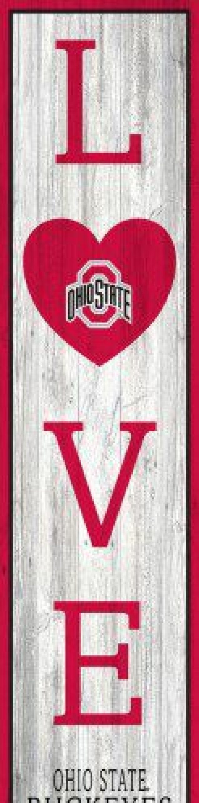 Home & Office Decor * | Discount Ohio State Buckeyes 48 Love Leaner