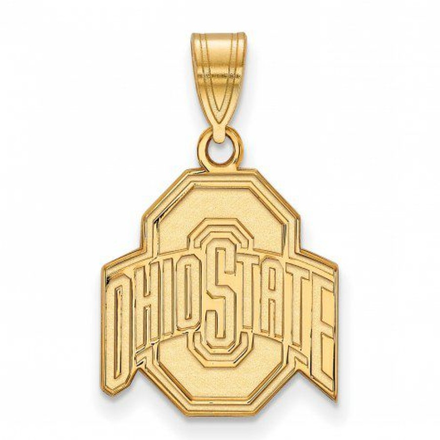 Watches & Jewelry * | Discount Ohio State Buckeyes 10K Yellow Gold Medium Pendant