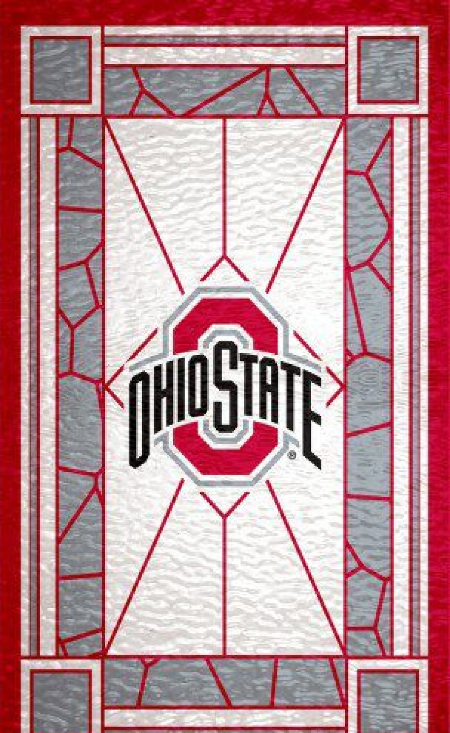 Home & Office Decor * | Discount Ohio State Buckeyes 11 X 19 Stained Glass Sign