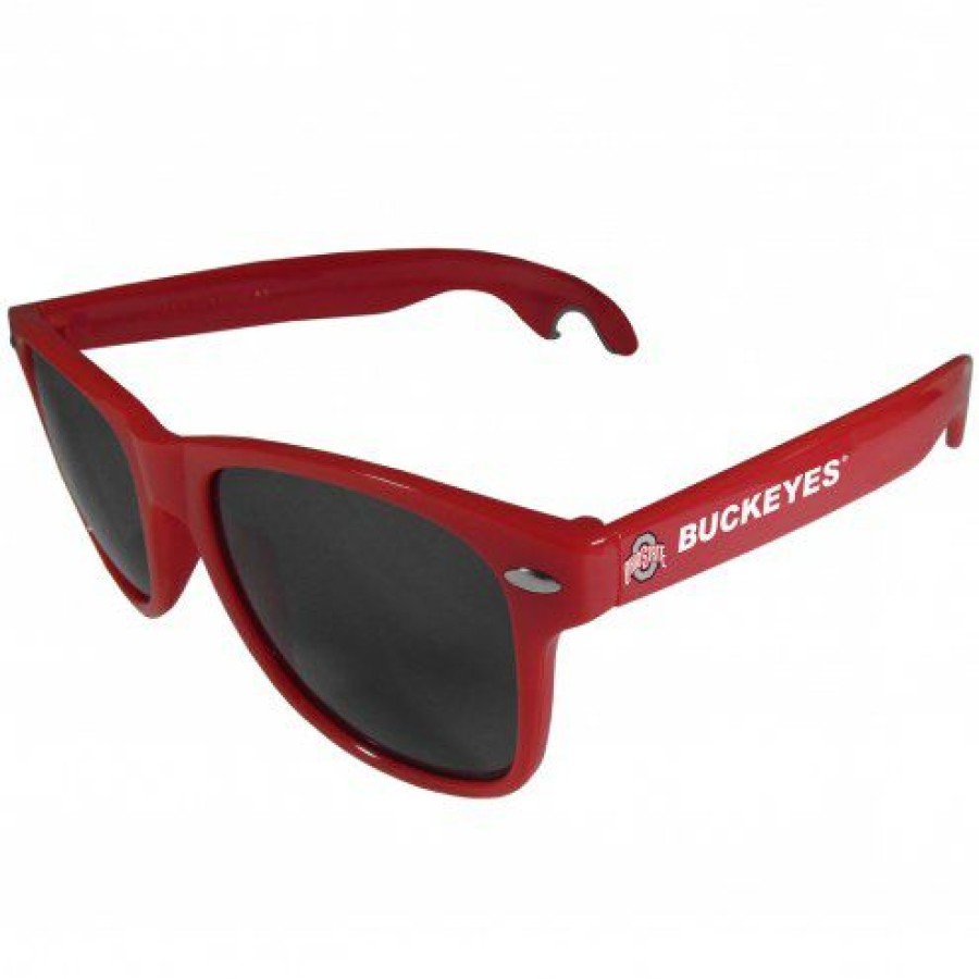 Accessories * | Discount Ohio State Buckeyes Red Beachfarer Bottle Opener Sunglasses