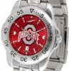 Watches & Jewelry * | Discount Ohio State Buckeyes Sport Steel Anochrome Men'S Watch