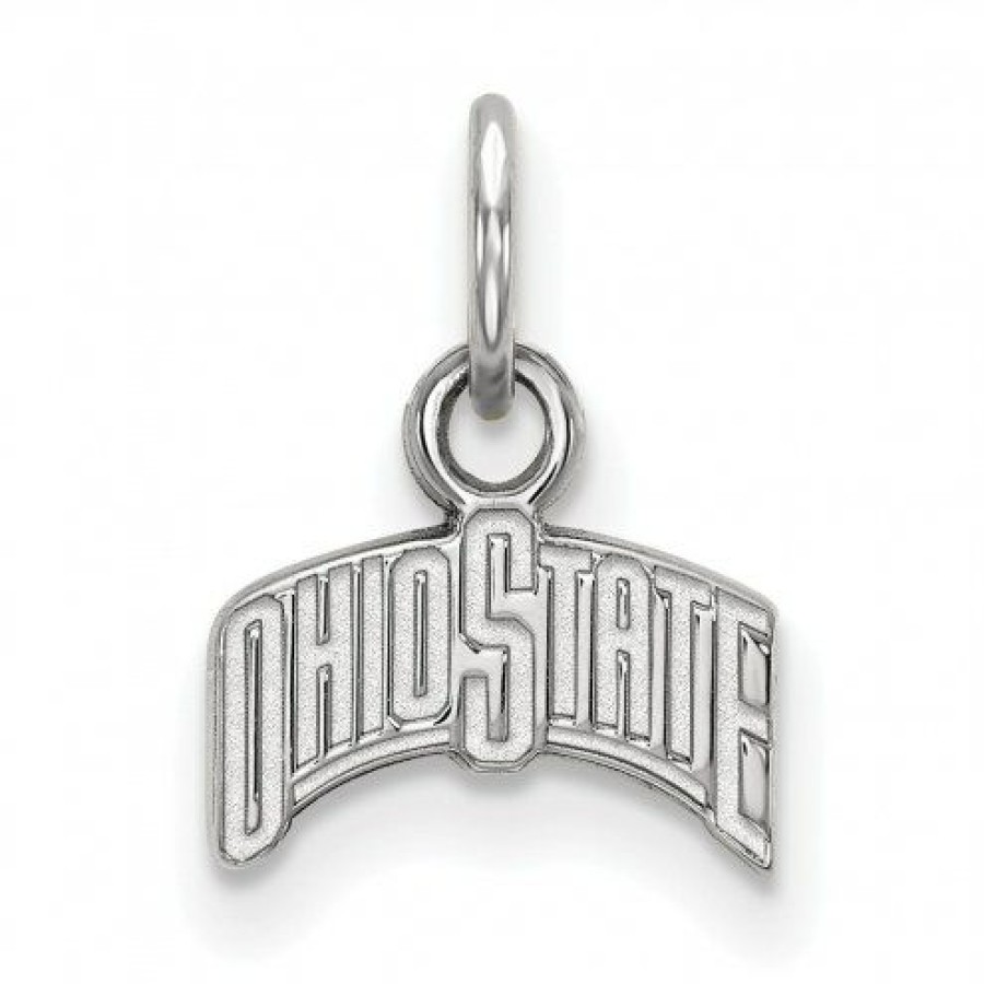 Watches & Jewelry * | Discount Ohio State Buckeyes Sterling Silver Extra Small Pendant