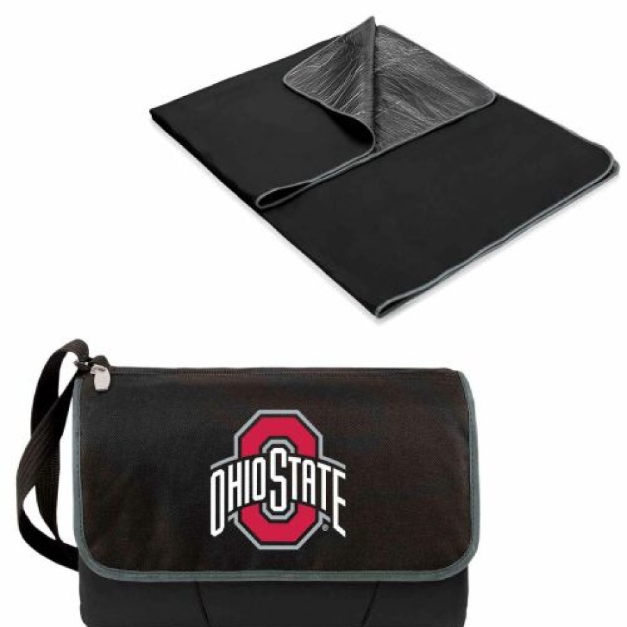 Tailgating & Stadium Gear * | Discount Ohio State Buckeyes Ncaa Black Blanket Tote