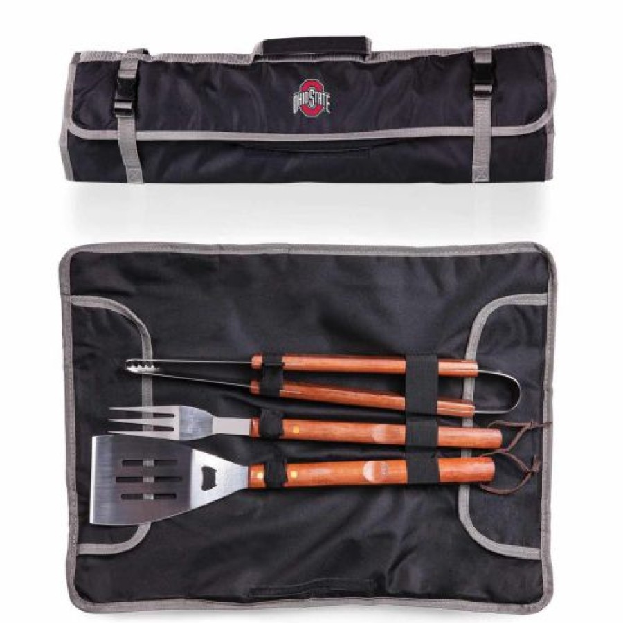 Tailgating & Stadium Gear * | Discount Ohio State Buckeyes Ncaa 3 Piece Bbq Set