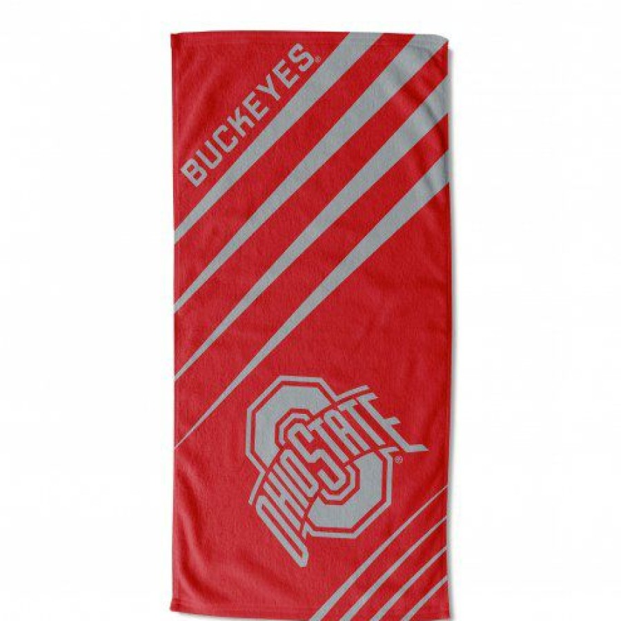 Bed & Bath * | Discount Ohio State Buckeyes Upward Beach Towel