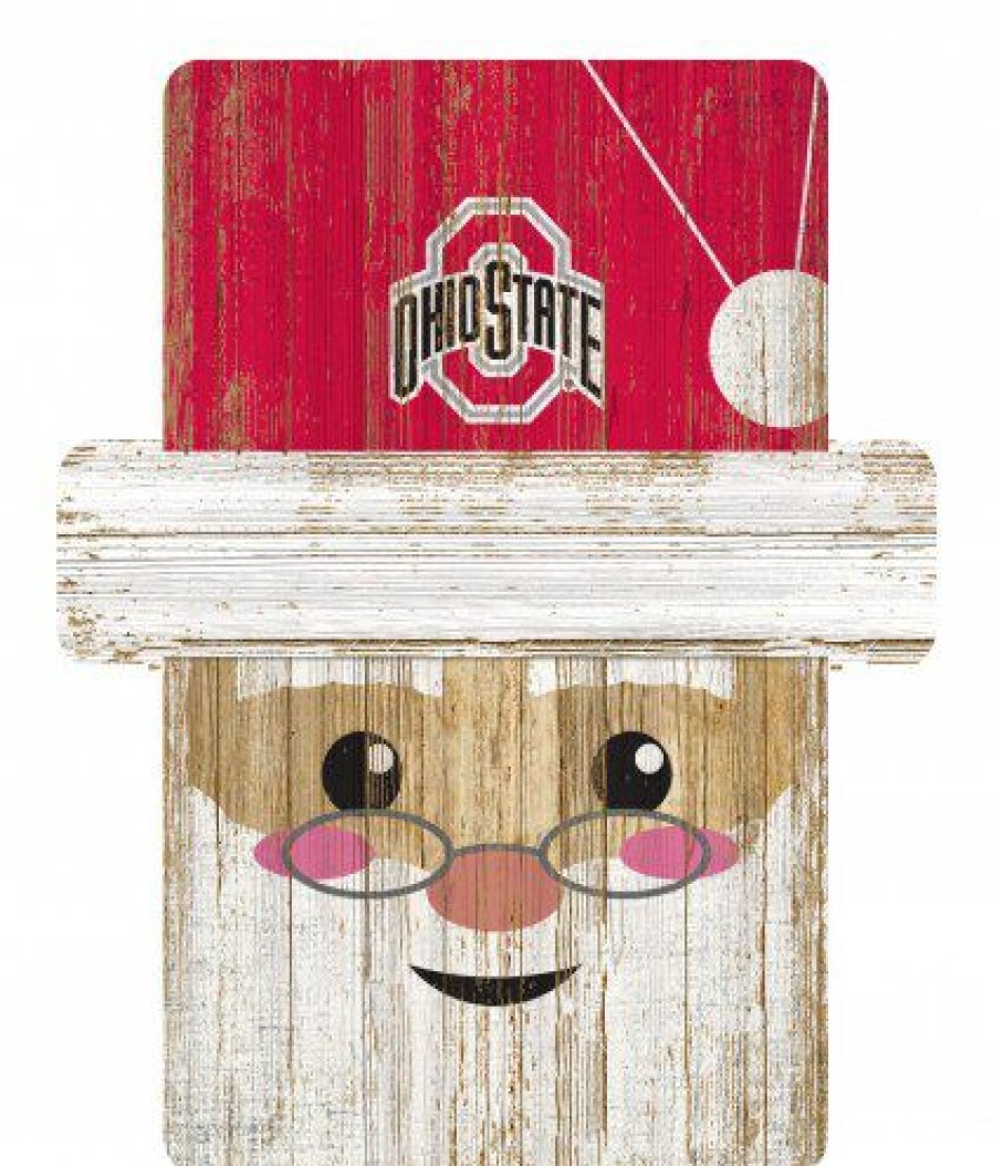 Home & Office Decor * | Discount Ohio State Buckeyes Santa Ornament